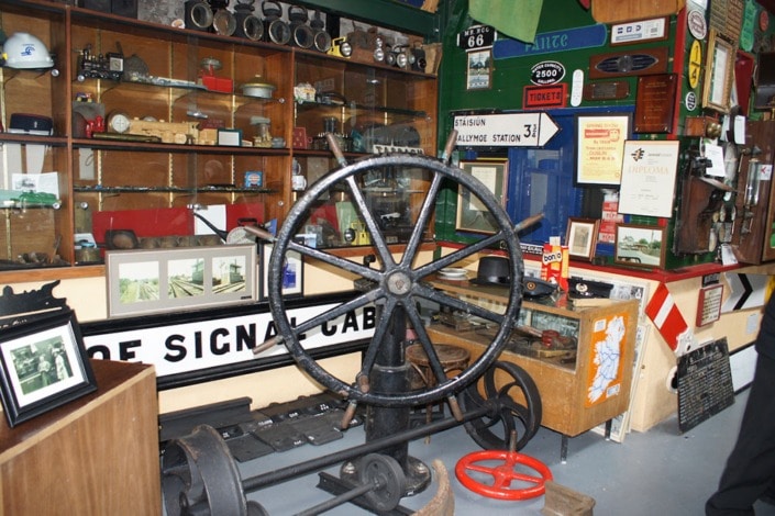 Exhibition artifacts at Castlerea Railway Museum